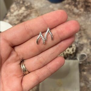 Kendra Scott Silver Wishbone Earrings